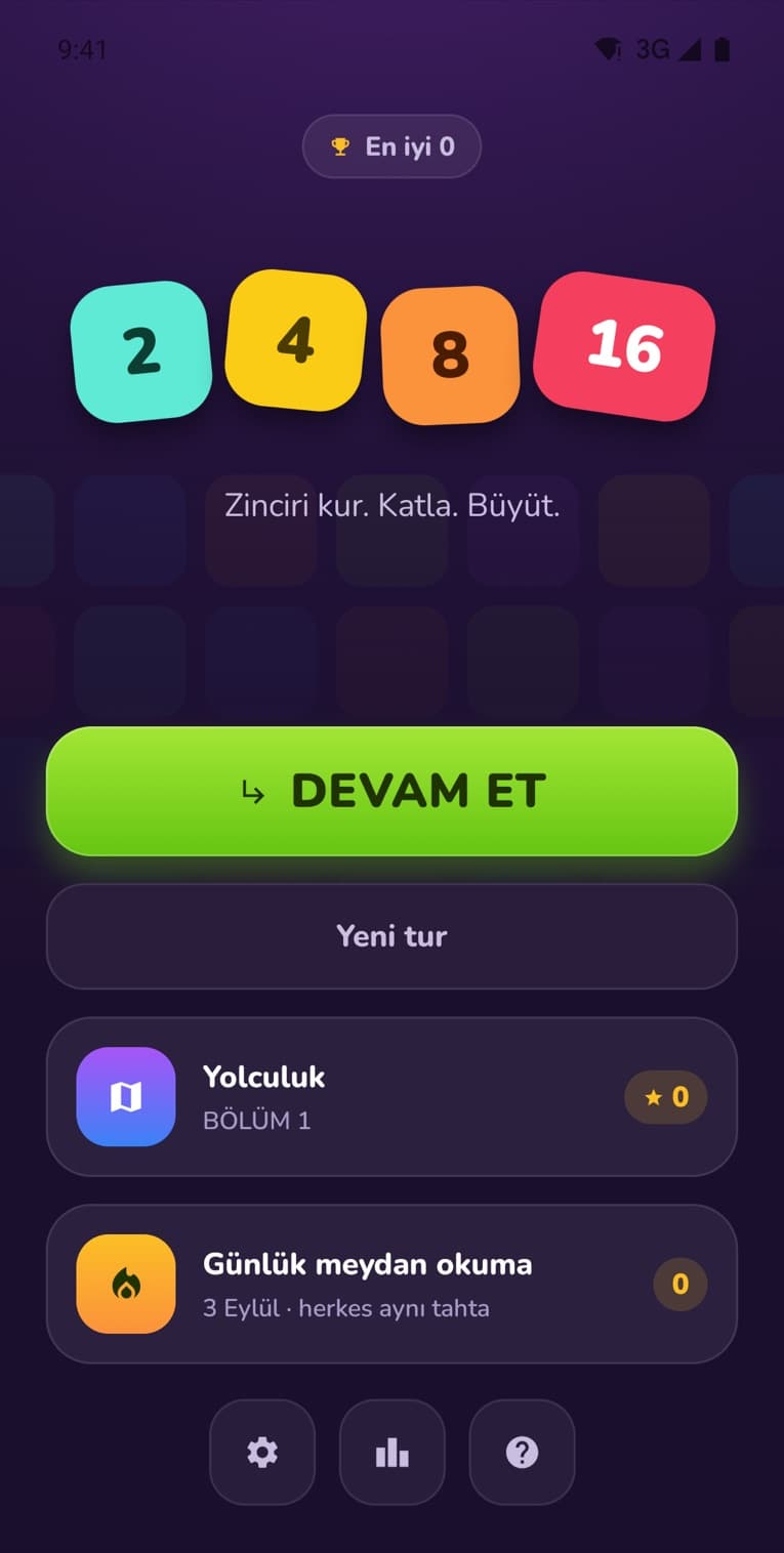 24816: Merge Number Puzzle — seviye haritası