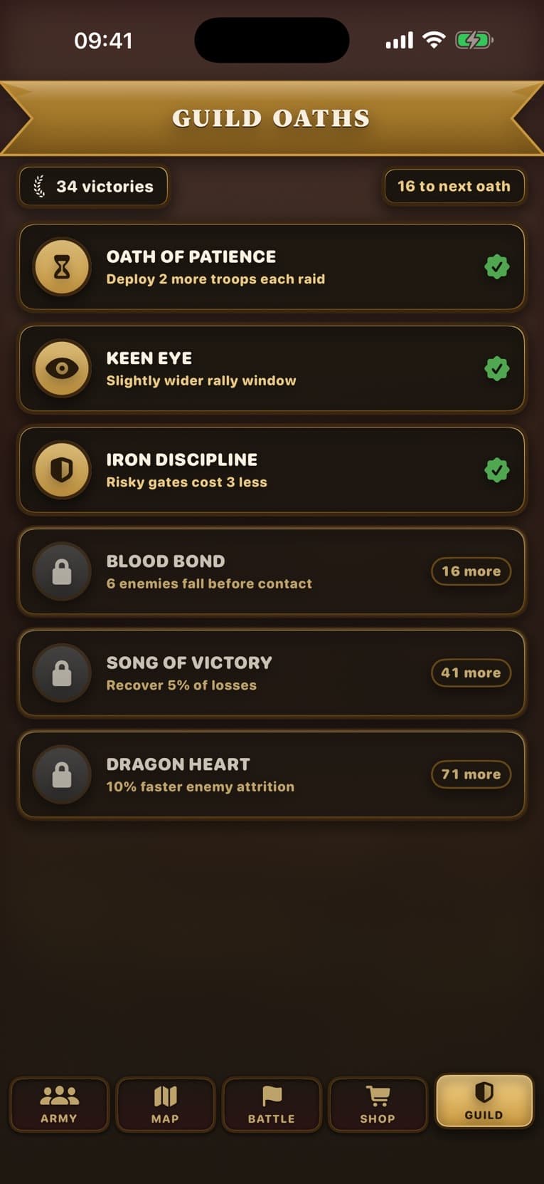 Road Battle: Arena — lonca yeminleri